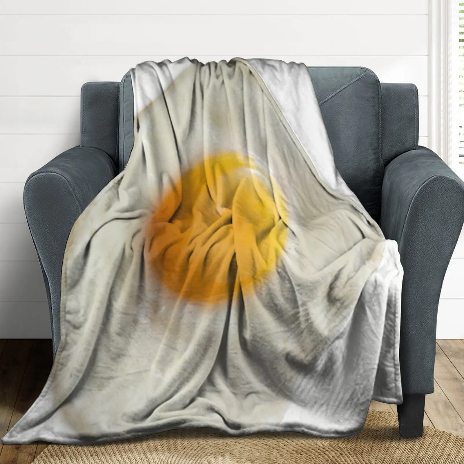 Real Fried Egg Blanket Lightweight Fleece Blankets for Couch/Sofa/Bed Throws Soft Cozy Bedding Cover Customized Gifts 50"x60"
Real Fried Egg Blanket Lightweight Fleece Blankets for Couch/Sofa/Bed Throws Soft Cozy Bedding Cover Customized Gifts 50"x60"