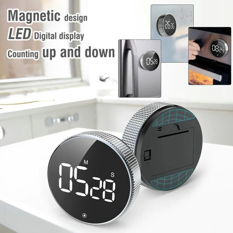 Chronometer Magnetic Kitchen Timer Smart Gadgets Alarm Clock Cooking Timer Digital Timer Countup Lcd Timer Alarm Reminder
Chronometer Magnetic Kitchen Timer Smart Gadgets Alarm Clock Cooking Timer Digital Timer Countup Lcd Timer Alarm Reminder