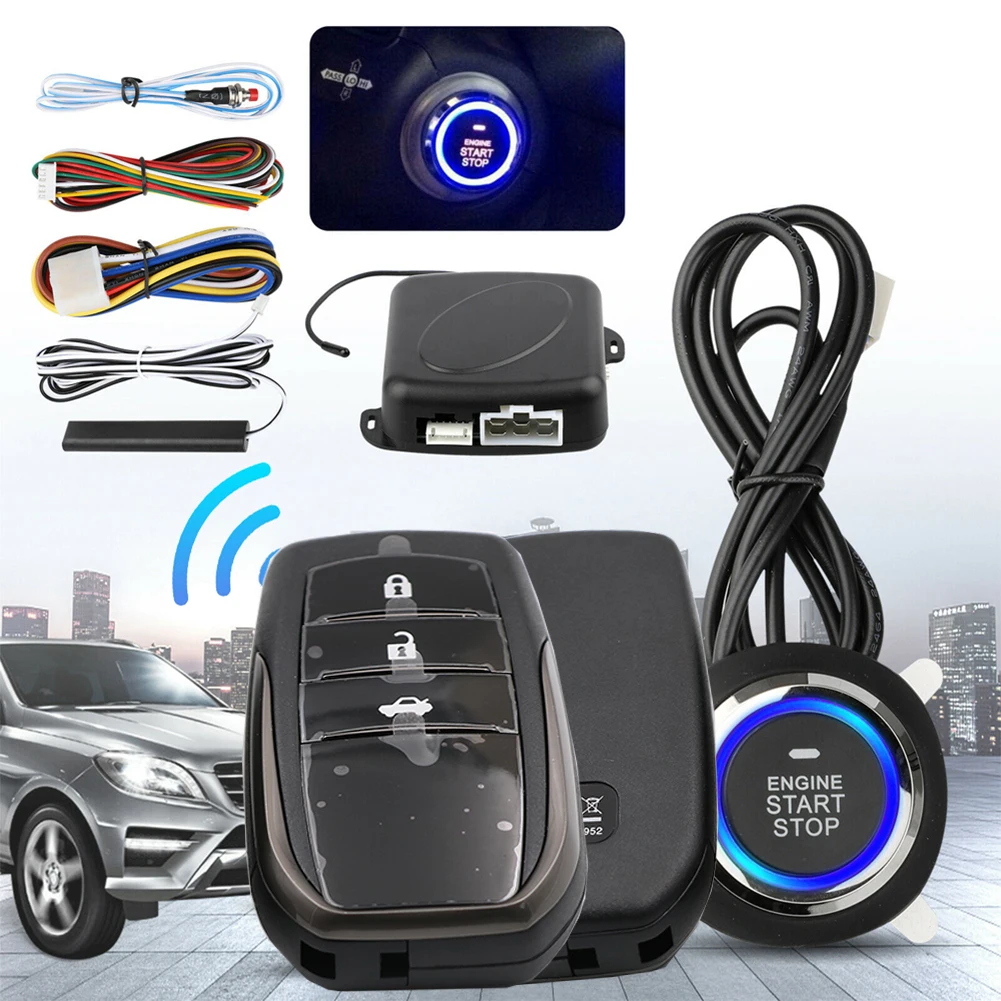 Universal Auto Start Stop Keyless Entry System Remote Control Remote Start Preheating And Cooling Engine 1-button Start System
Universal Auto Start Stop Keyless Entry System Remote Control Remote Start Preheating And Cooling Engine 1-button Start System
