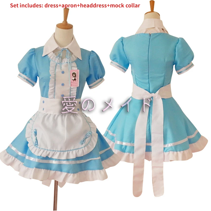 

Black and White Lolita Dress Cosplay Maid Restaurant Maid Dress Anime Costume Six Colors