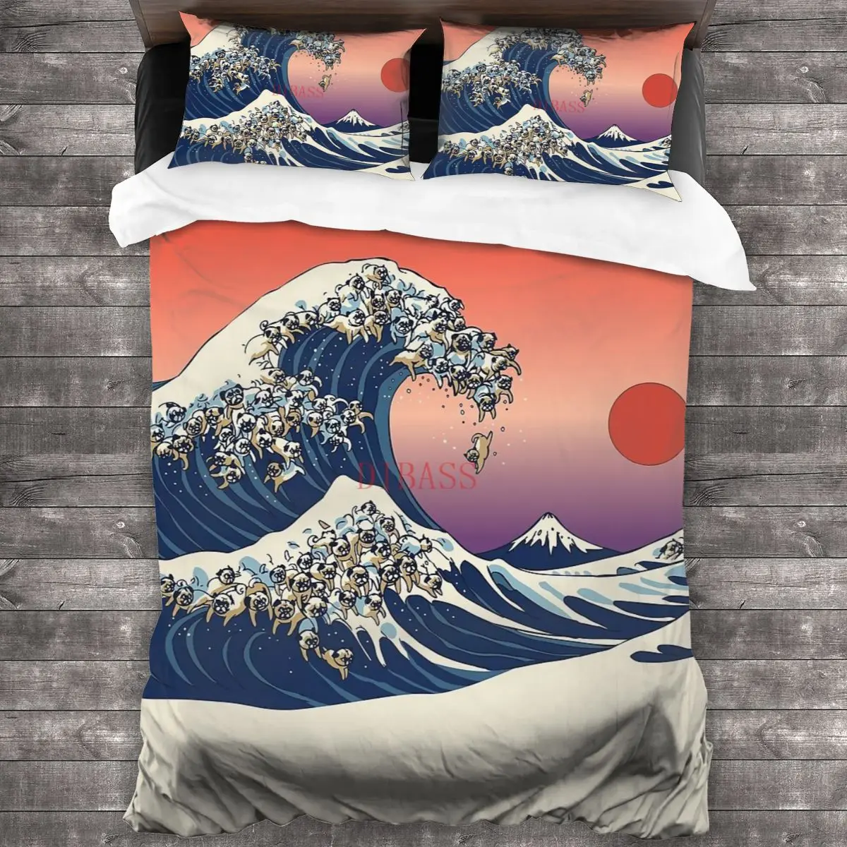 The Great Wave Of Pug Soft Microfiber Comforter Set with 2 Pillowcase, Quilt Cover With Zipper Closure
The Great Wave Of Pug Soft Microfiber Comforter Set with 2 Pillowcase, Quilt Cover With Zipper Closure