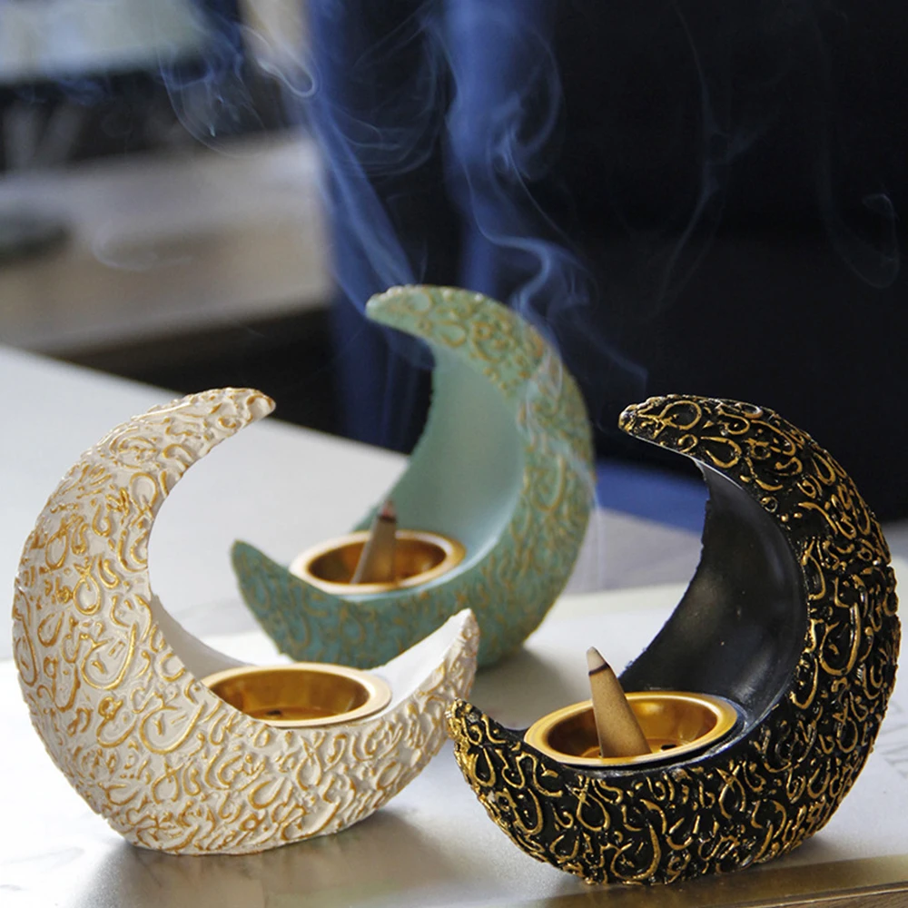 Ramadan Bright Crescent Resin Incense Burner Antique Decoration for Home Table Decoration Home Teahouse Aromatherapy 10CM Burner
Ramadan Bright Crescent Resin Incense Burner Antique Decoration for Home Table Decoration Home Teahouse Aromatherapy 10CM Burner