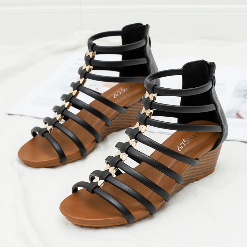 Retro Hollow Roman Sandals Women's 2022 Summer Wedge Heel Round Toe Open Toe Comfortable Fashion Sandals Platform Sandals
Retro Hollow Roman Sandals Women's 2022 Summer Wedge Heel Round Toe Open Toe Comfortable Fashion Sandals Platform Sandals