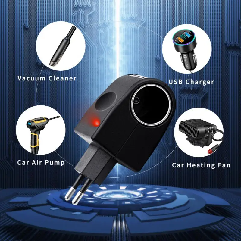 220v To 12v Cigarette Lighter Adapter Universal Cigarette Lighter Portable Multifunctional Cigarette Lighter Conversion Plug
220v To 12v Cigarette Lighter Adapter Universal Cigarette Lighter Portable Multifunctional Cigarette Lighter Conversion Plug