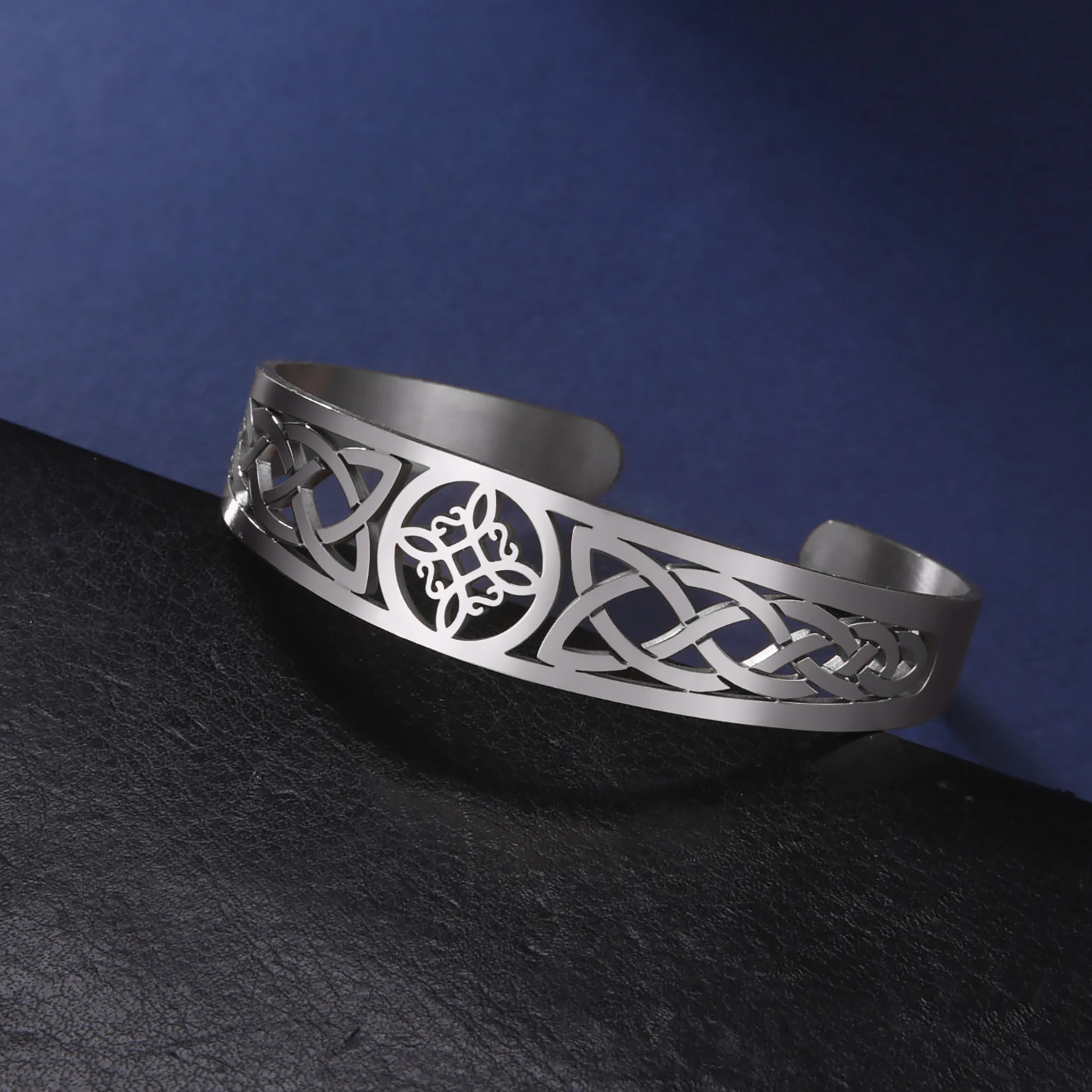 Stainless Steel Witch Knot Cuff Bracelets Vintage Irish Knot Amulet Bangle Witchcraft Wicca Jewelry Gift For Women Men
Stainless Steel Witch Knot Cuff Bracelets Vintage Irish Knot Amulet Bangle Witchcraft Wicca Jewelry Gift For Women Men