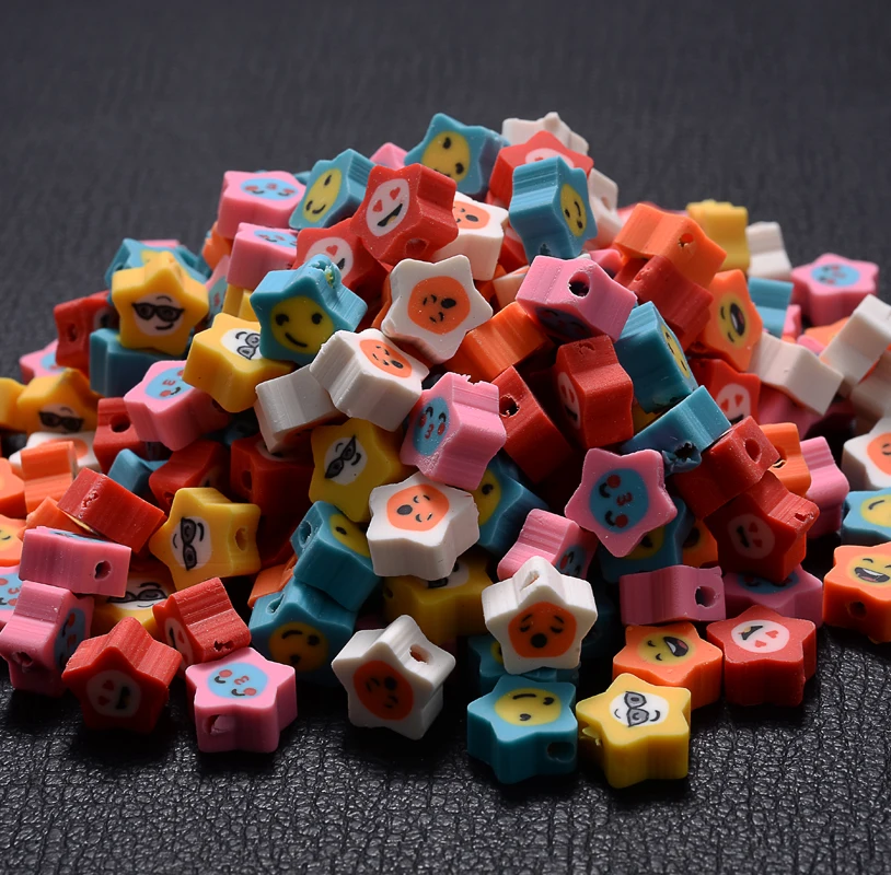30/50Pcs Polymer Clay Beads Cute Five-Pointed Star Loose Handmade Clay Spacer Beads For DIY Jewelry Bracelet Accessories Making
30/50Pcs Polymer Clay Beads Cute Five-Pointed Star Loose Handmade Clay Spacer Beads For DIY Jewelry Bracelet Accessories Making