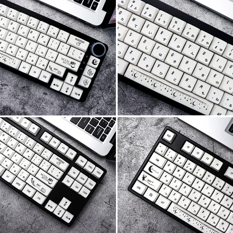 138 Keys PBT Keycaps MDA Profile DYE-SUB Custom Moon Myth Keycaps Set for Mechanical Keyboard 60/61/64/68/78/84/87/104
138 Keys PBT Keycaps MDA Profile DYE-SUB Custom Moon Myth Keycaps Set for Mechanical Keyboard 60/61/64/68/78/84/87/104