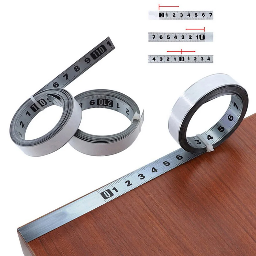 1/2/3/5M Tape Measure Stainless Steel MiteTrack Adhesive Tape Measure Scale Woodworking Tool For Metal Wood Plastic Glass
1/2/3/5M Tape Measure Stainless Steel MiteTrack Adhesive Tape Measure Scale Woodworking Tool For Metal Wood Plastic Glass