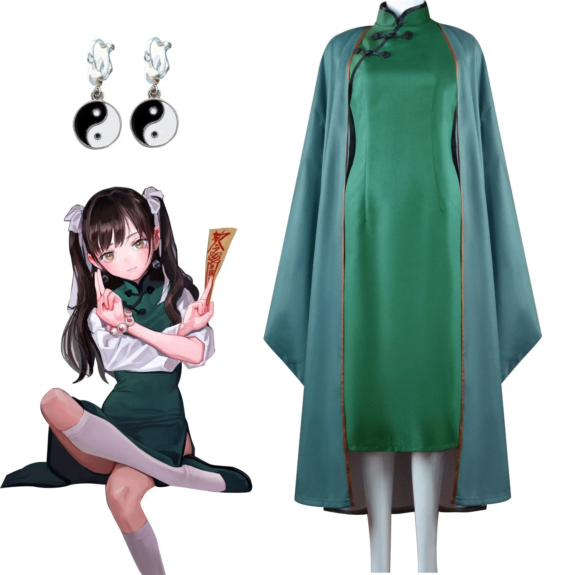 Medicine Finger Ancient Style Cheongsam Role-playing Green Plate Button Clothes Republic of China Ming Cosplay Costumes Female
Medicine Finger Ancient Style Cheongsam Role-playing Green Plate Button Clothes Republic of China Ming Cosplay Costumes Female