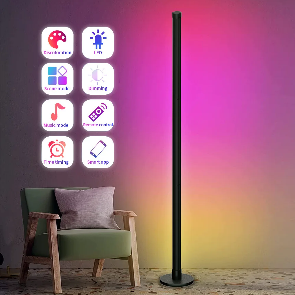 Smart TUYA WIFI LED Stand Lights RGB Floor Lamp for Home Decor Living Room Atmosphere Light Work with Alexa & Google Assistant
Smart TUYA WIFI LED Stand Lights RGB Floor Lamp for Home Decor Living Room Atmosphere Light Work with Alexa & Google Assistant