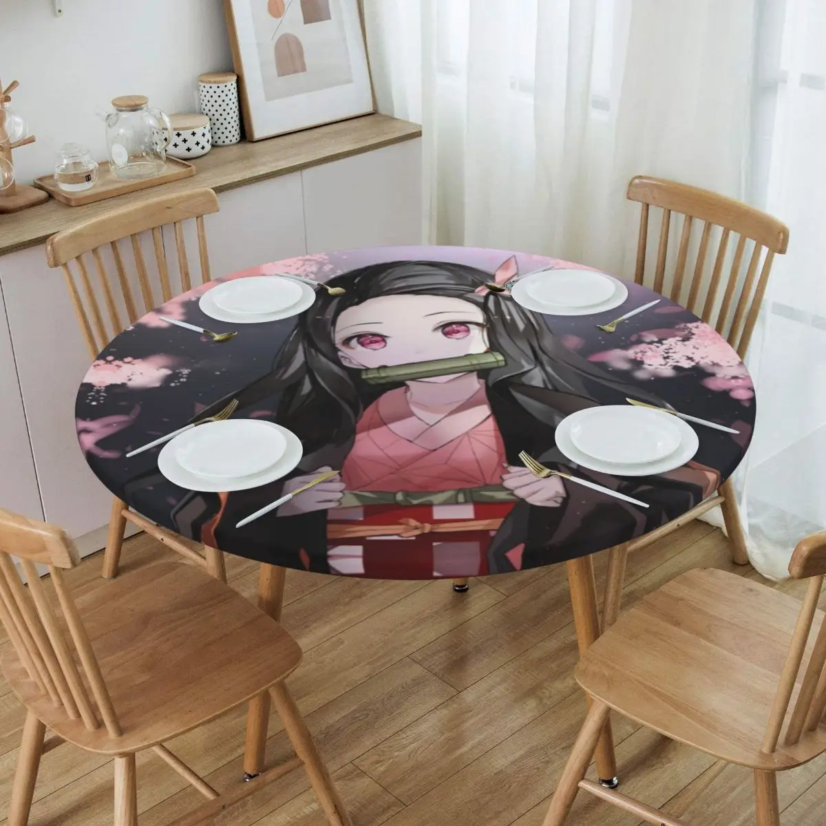 Водонепроницаемая маслостойкая Скатерть Nezuko Kimetsu No Yaiba, скатерть с резинкой по краям, скатерть для стола с изображением рассекающего демонов Аниме Манга
Водонепроницаемая маслостойкая Скатерть Nezuko Kimetsu No Yaiba, скатерть с резинкой по краям, скатерть для стола с изображением рассекающего демонов Аниме Манга