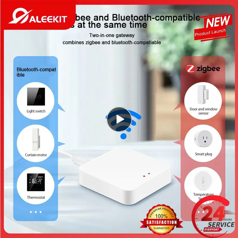 Tuya ZigBee 3.0 Smart Hub, Wireless/Wired Gateway Bridge for App Voice Remote Control, Works with Alexa Google Home Assistant
Tuya ZigBee 3.0 Smart Hub, Wireless/Wired Gateway Bridge for App Voice Remote Control, Works with Alexa Google Home Assistant