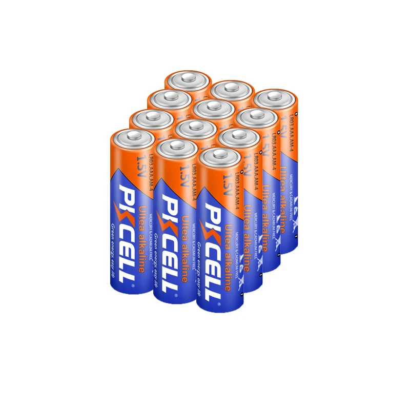 12PC PKCELL LR03 1.5V Alkaline Battery E92 AM4 MN2400 MX2400 1.5Volt 3A Batteria Dry AAA Battery for MP3,camera 2022 NEW
12PC PKCELL LR03 1.5V Alkaline Battery E92 AM4 MN2400 MX2400 1.5Volt 3A Batteria Dry AAA Battery for MP3,camera 2022 NEW