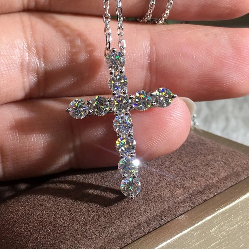 Korea Zircon Crucifix Cross Pendant Necklace Women 2022 New Silver Color Chains Choker Necklace Fashion Jewelry Gift Wholesale
Korea Zircon Crucifix Cross Pendant Necklace Women 2022 New Silver Color Chains Choker Necklace Fashion Jewelry Gift Wholesale