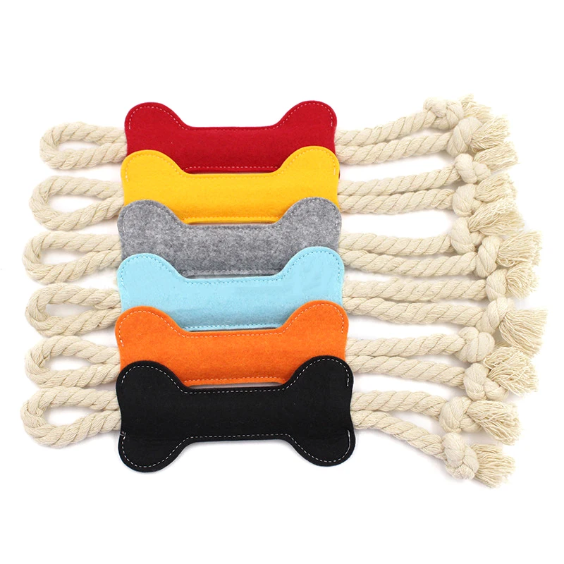 Puppy Chew Toy Bone Shape Dog Tearing Rope Knot Toy Pet Teeth Grinding Cleaning Tools Interactive Dog Teeth Pet Training Toys
Puppy Chew Toy Bone Shape Dog Tearing Rope Knot Toy Pet Teeth Grinding Cleaning Tools Interactive Dog Teeth Pet Training Toys