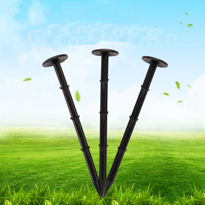 50pcs fix weed barrier fabric tack black plastic mulch peg garden horticultural plant greenhouse tools
50pcs fix weed barrier fabric tack black plastic mulch peg garden horticultural plant greenhouse tools