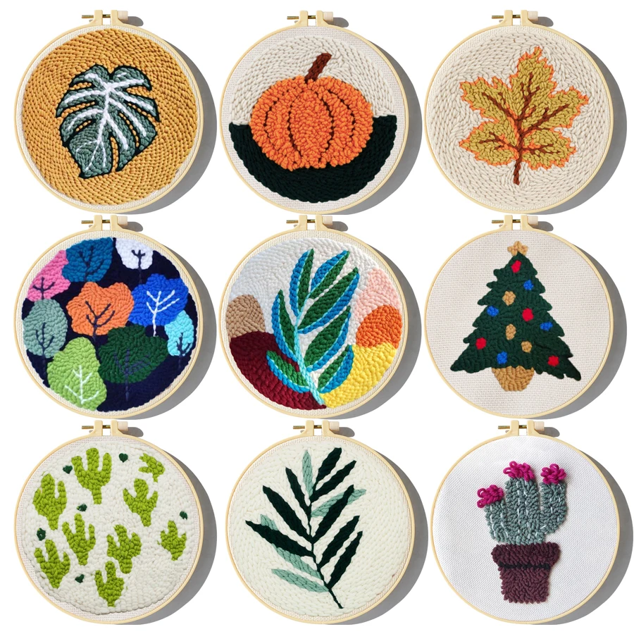 Cute Plants Punch Needle Starter Kits Soft Yarn Punch Needle Embroidery Kit Easy Embroidery Needlework Wool Work Home Decor
Cute Plants Punch Needle Starter Kits Soft Yarn Punch Needle Embroidery Kit Easy Embroidery Needlework Wool Work Home Decor