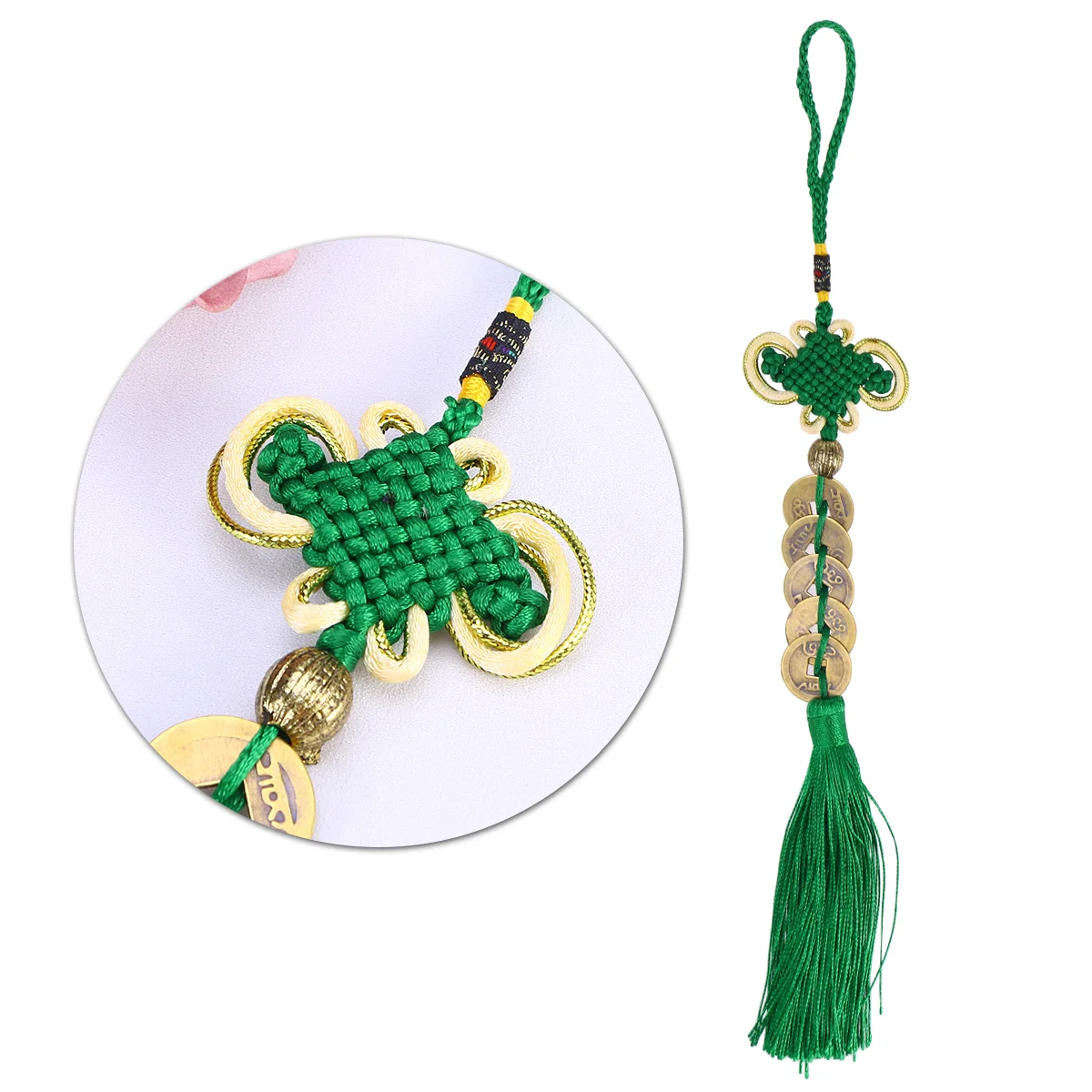 Chinese Pendant Car Copper Coins Coin Hanging Knot Fortune Money Decorations Decor Ornament
Chinese Pendant Car Copper Coins Coin Hanging Knot Fortune Money Decorations Decor Ornament