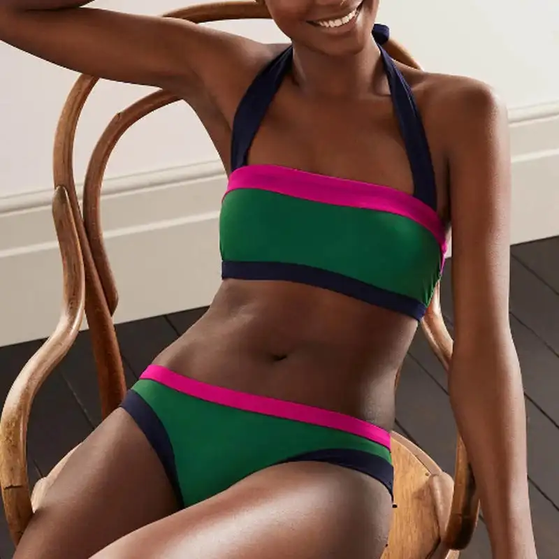 Women's Beach Holiday Swimsuit Two Piece Set Solid High Waist Bikini Summer Beach Sexy Push Up Bodysuit Bathing Suit
Women's Beach Holiday Swimsuit Two Piece Set Solid High Waist Bikini Summer Beach Sexy Push Up Bodysuit Bathing Suit