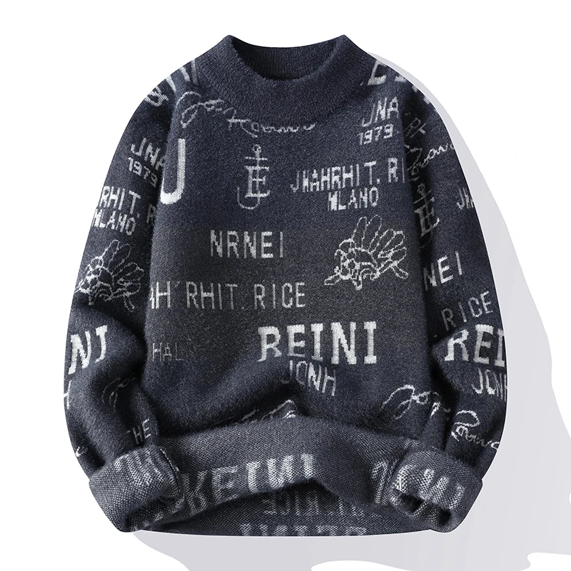 2022 New Winter Classic Letter Printer Sweater Men High Quality Slim Fit Jumpers Mens Thick Warm Cashmere Pullover Sweaters Male
2022 New Winter Classic Letter Printer Sweater Men High Quality Slim Fit Jumpers Mens Thick Warm Cashmere Pullover Sweaters Male