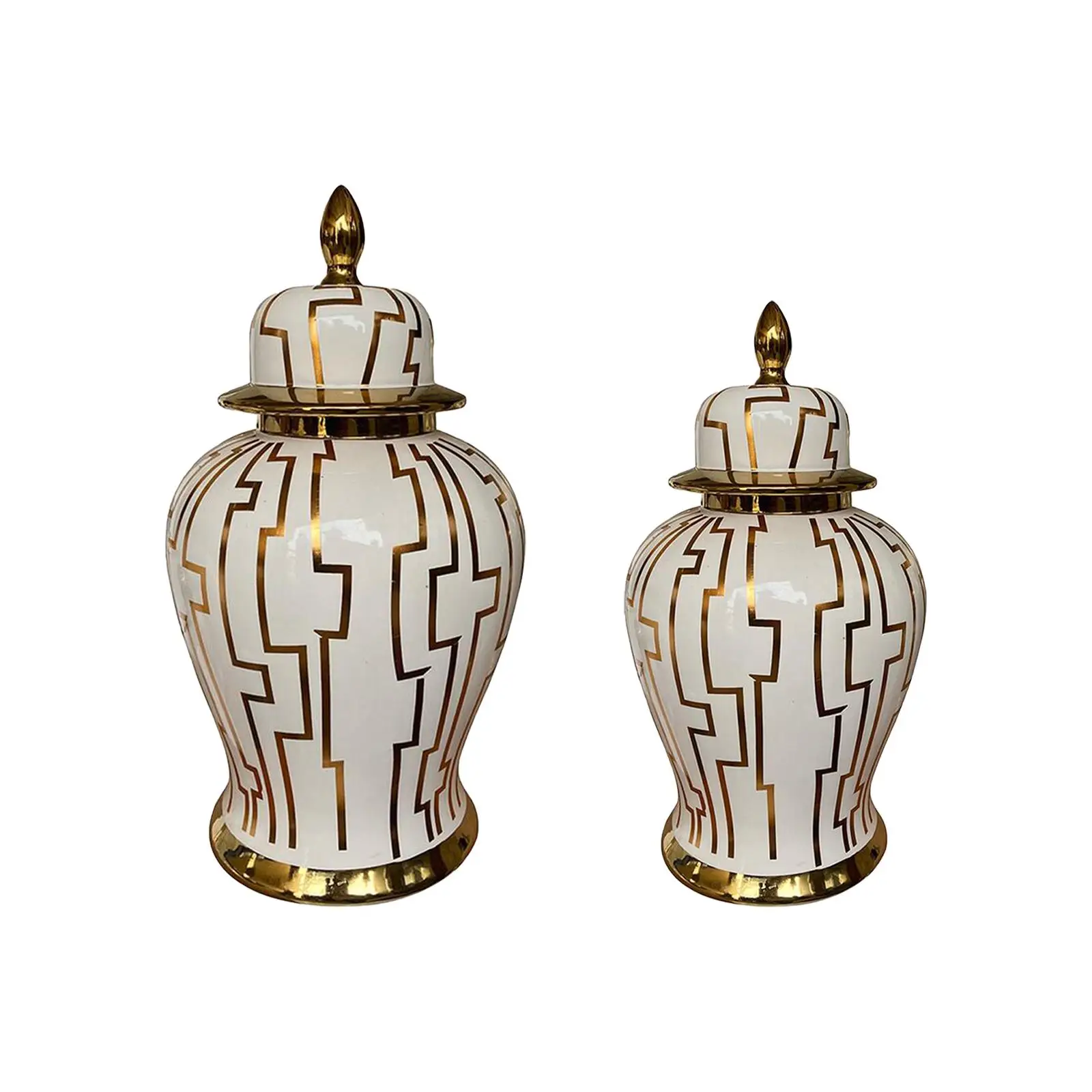 Ceramic Vase Temple Jars Floral Arrangement Decoration Porcelain Ginger Jar
Ceramic Vase Temple Jars Floral Arrangement Decoration Porcelain Ginger Jar