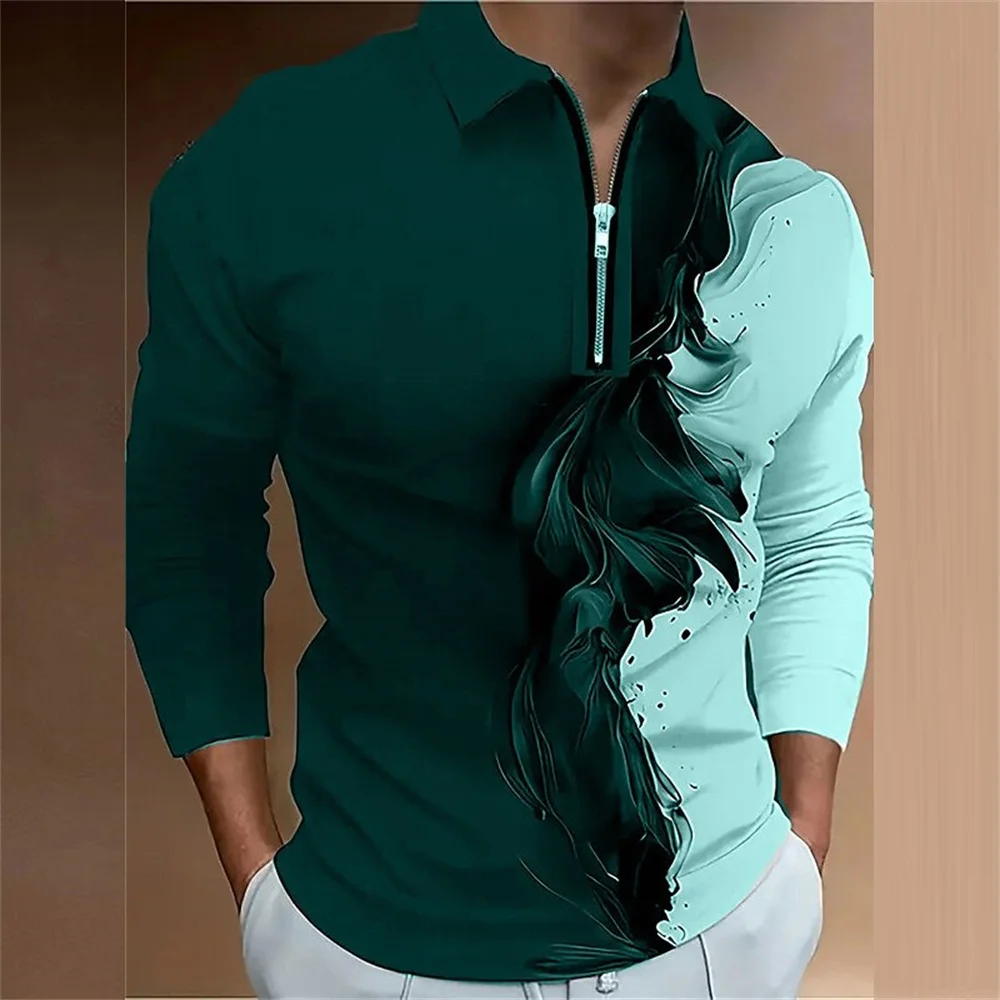 Поло мужское поло с 3D-принтом, Уличная Повседневная Уличная одежда, полиэстер, рубашка-поло с длинным рукавом, на молнии, с лацканами, Осень-зима
Поло мужское поло с 3D-принтом, Уличная Повседневная Уличная одежда, полиэстер, рубашка-поло с длинным рукавом, на молнии, с лацканами, Осень-зима