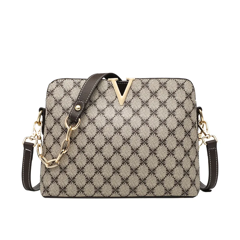 New Women's Luxury Genuine Leather Handbags Designer Fashion Chain Sling Ladies Plaid Shoulder Bags Leisure Trend Crossbody Bags
New Women's Luxury Genuine Leather Handbags Designer Fashion Chain Sling Ladies Plaid Shoulder Bags Leisure Trend Crossbody Bags