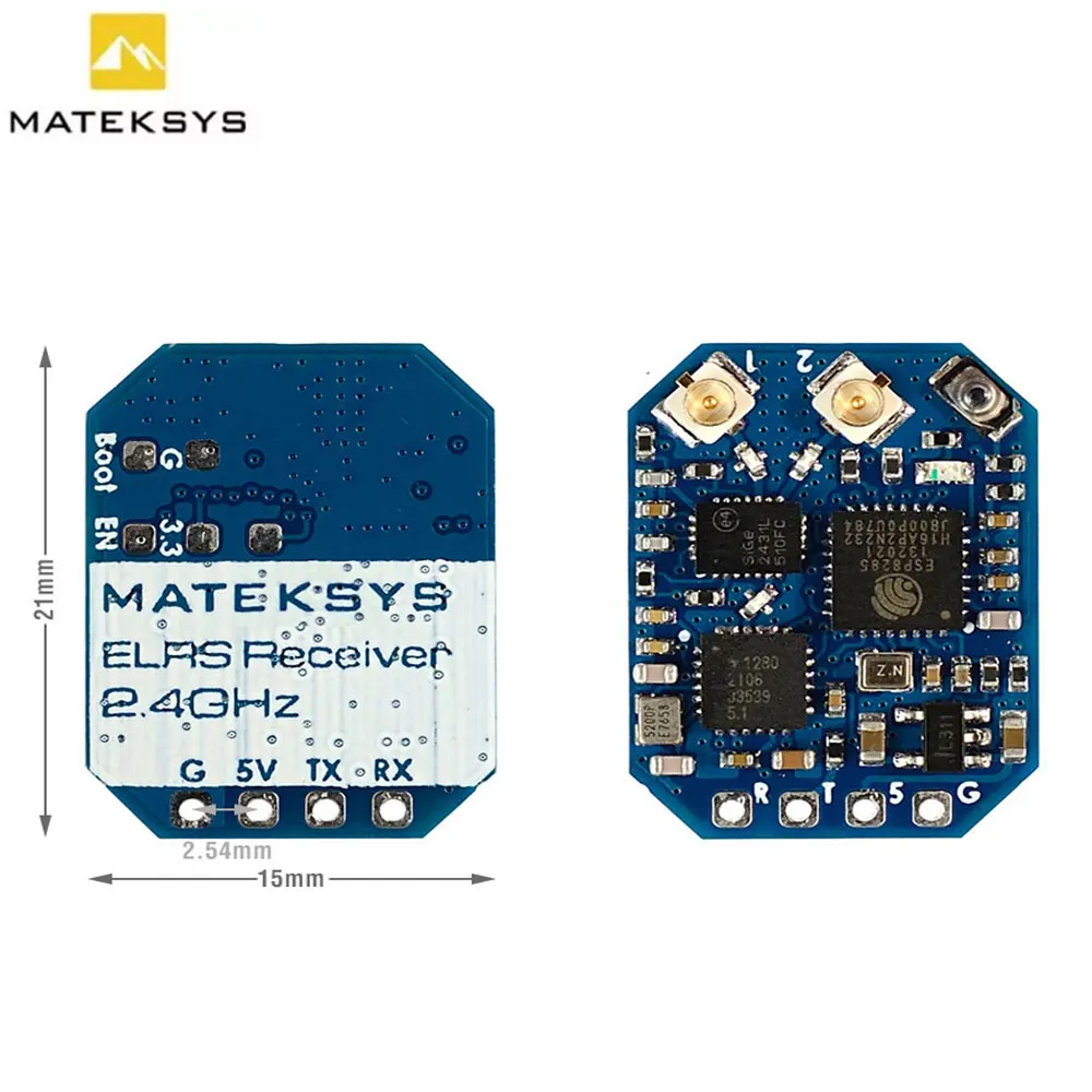 Приемник MATEK R24D R24S ELRS 2 4G ExpressLRS CRSF для радиоуправляемых FPV гоночных мини-дронов