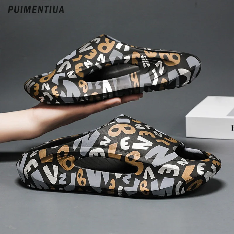 Summer Men's Thick Bottom Outdoor Slippers Men Casual Anti-Slip Beach Slippers Soft Comfortable Platform Home Slippers For Women
Summer Men's Thick Bottom Outdoor Slippers Men Casual Anti-Slip Beach Slippers Soft Comfortable Platform Home Slippers For Women