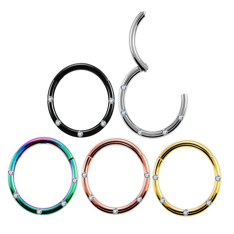 1Pcs Titanium Nose Ring Hoops Hinged Septum Ring Septum Jewelry Nipple Ring Lip Ring Daith Helix Cartilage Rook Piercing Jewelry
1Pcs Titanium Nose Ring Hoops Hinged Septum Ring Septum Jewelry Nipple Ring Lip Ring Daith Helix Cartilage Rook Piercing Jewelry