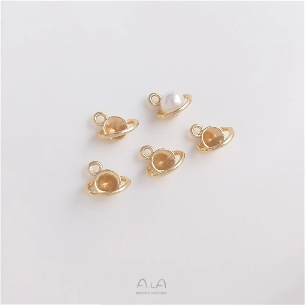 14K gold clad planet bead holder pendant diy sticky pearl empty holder pendant handmade materials jewelry charm accessories
14K gold clad planet bead holder pendant diy sticky pearl empty holder pendant handmade materials jewelry charm accessories