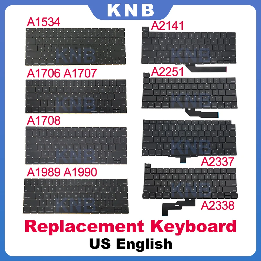 Новая английская клавиатура для ноутбука Macbook Pro A1706 A1708 A1534 A1989 A1990 A2141 A2289 A2337 A2338, замена клавиатуры
Новая английская клавиатура для ноутбука Macbook Pro A1706 A1708 A1534 A1989 A1990 A2141 A2289 A2337 A2338, замена клавиатуры