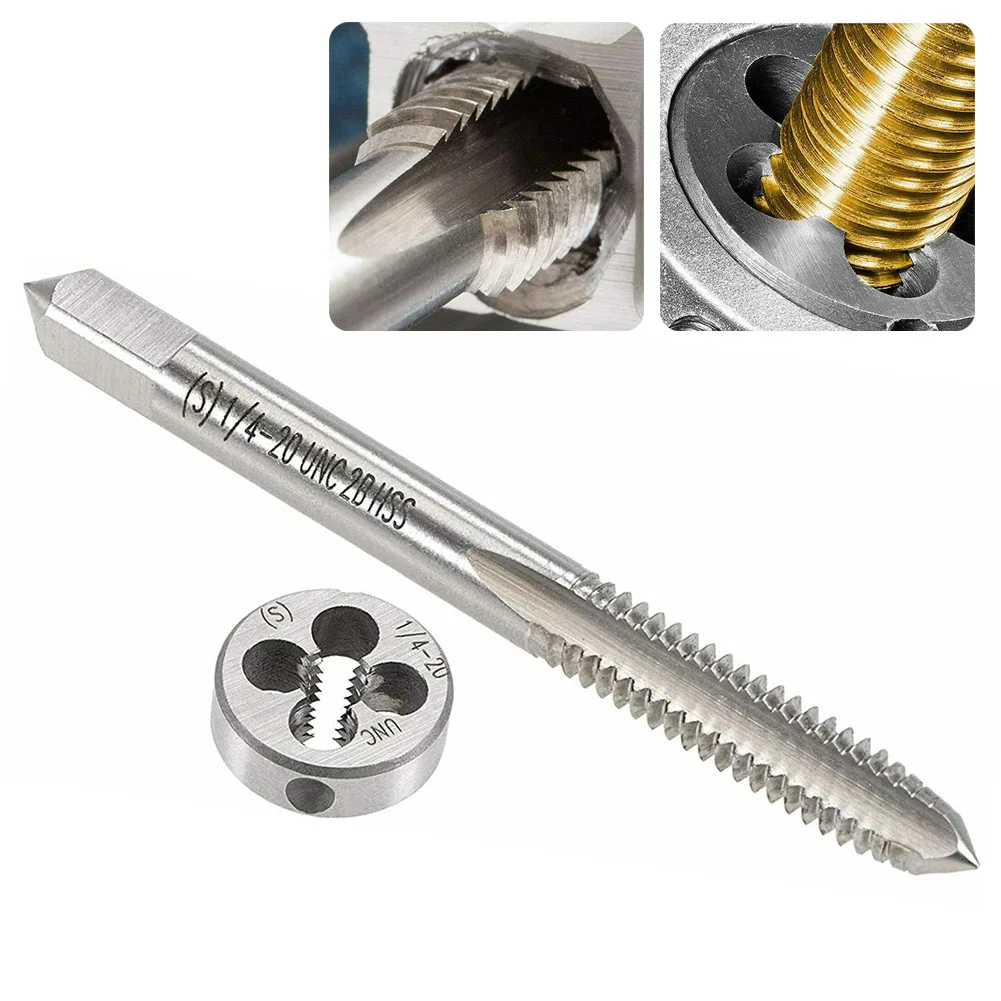 2 PCS Set Thread Tap & Die 1/4\"-20UNC HSS Straight Flute Machine Taps Right Hand Pipe For Steel Metal Threading Working Tools
2 PCS Set Thread Tap & Die 1/4\"-20UNC HSS Straight Flute Machine Taps Right Hand Pipe For Steel Metal Threading Working Tools