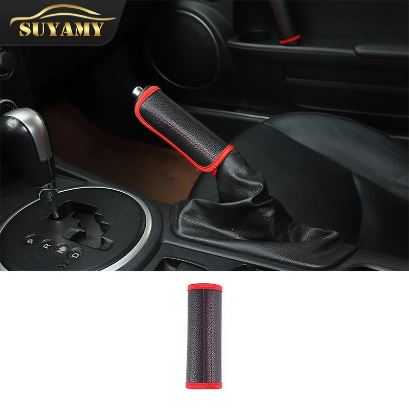 Leather Gears Handbrake Cover Auto Interior Accessories For Mazda MX-5 2009-2015 Handle Sleeve Car Accessories Modeling 
Leather Gears Handbrake Cover Auto Interior Accessories For Mazda MX-5 2009-2015 Handle Sleeve Car Accessories Modeling