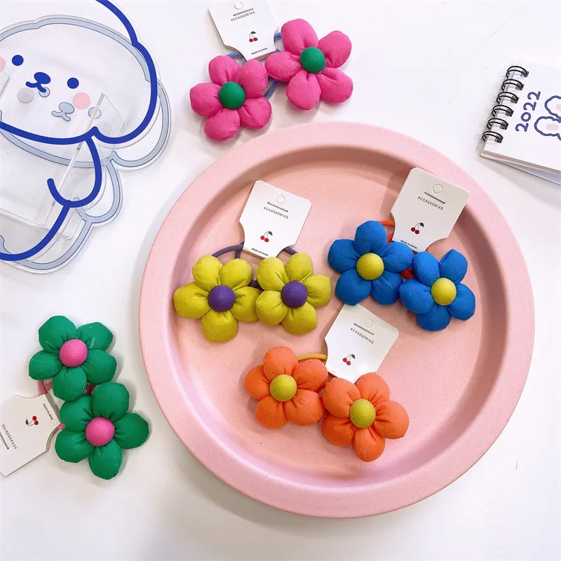 Spring New Bright Color Sweet Fabric Stuffed Cotton Flower Hair Ring Pair Baby Hair Rope for Children's Fashion Hair Accessories
Spring New Bright Color Sweet Fabric Stuffed Cotton Flower Hair Ring Pair Baby Hair Rope for Children's Fashion Hair Accessories