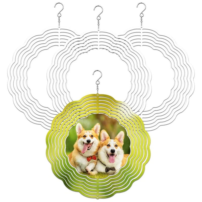4Pack 8 Inch Sublimation Wind Spinner Blanks 3D Wind Spinners Hanging Wind Spinner For Indoor Outdoor Garden Decoration
4Pack 8 Inch Sublimation Wind Spinner Blanks 3D Wind Spinners Hanging Wind Spinner For Indoor Outdoor Garden Decoration