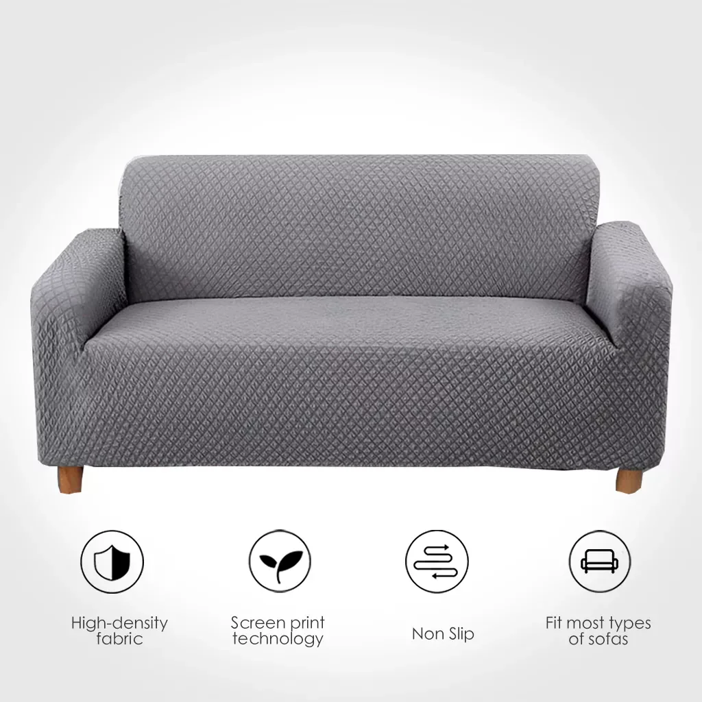Knitted Thick Sofa Cover All-inclusive Stretch High Elasticity Couch Cover for Living Room Grey Color funda Sofa canape salon
Knitted Thick Sofa Cover All-inclusive Stretch High Elasticity Couch Cover for Living Room Grey Color funda Sofa canape salon