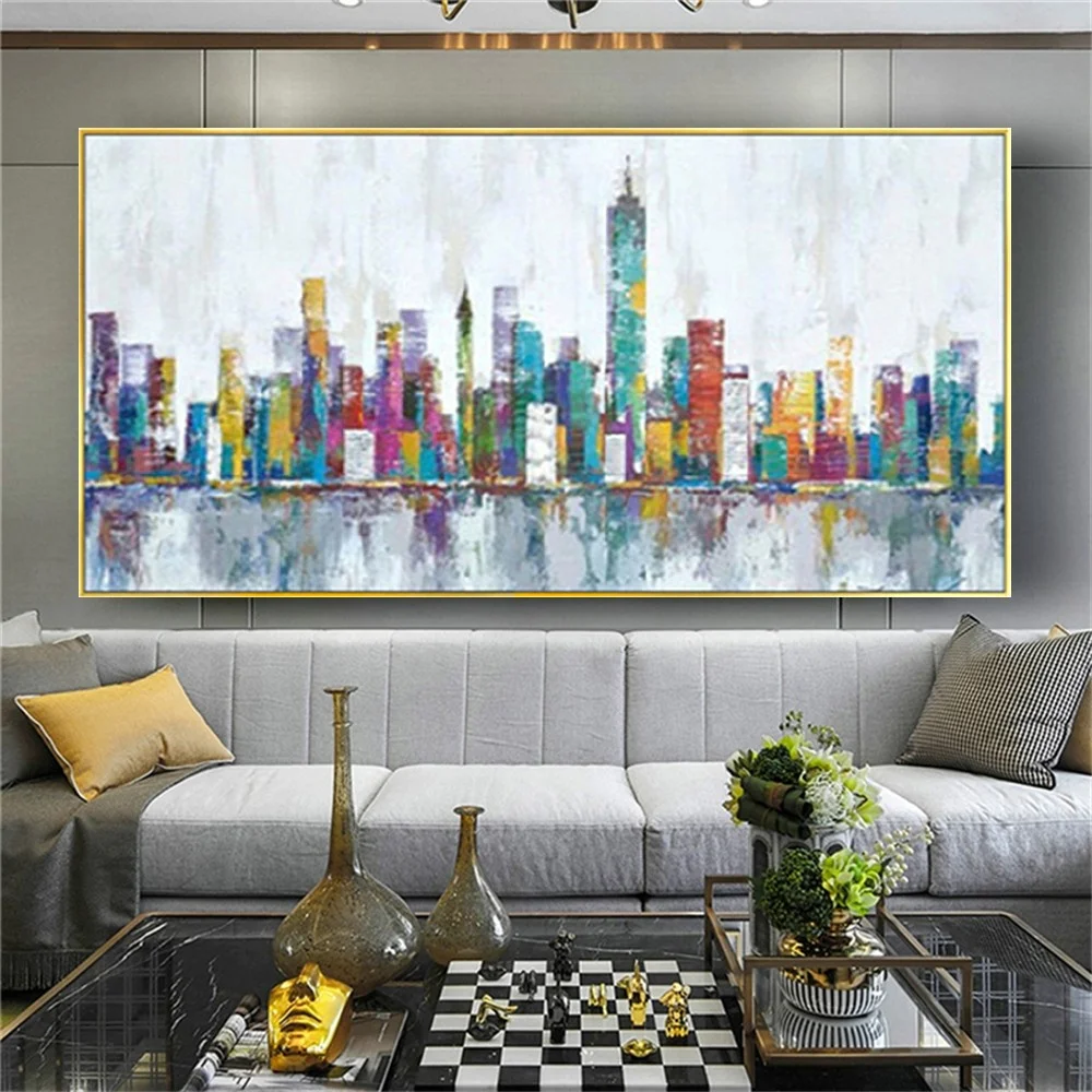 modern cityscape Wall Picture for Living Room Oil Paintings Handmade Acrylic Canvas Painting large Wall Art pictures Home Decor
modern cityscape Wall Picture for Living Room Oil Paintings Handmade Acrylic Canvas Painting large Wall Art pictures Home Decor