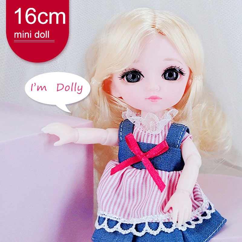 16cm Princess Pink BJD 1/12 Doll With Clothes and Shoes Cute Sweet Face Movable 13 Joints Christmas Gift Child Toys For Girls
16cm Princess Pink BJD 1/12 Doll With Clothes and Shoes Cute Sweet Face Movable 13 Joints Christmas Gift Child Toys For Girls