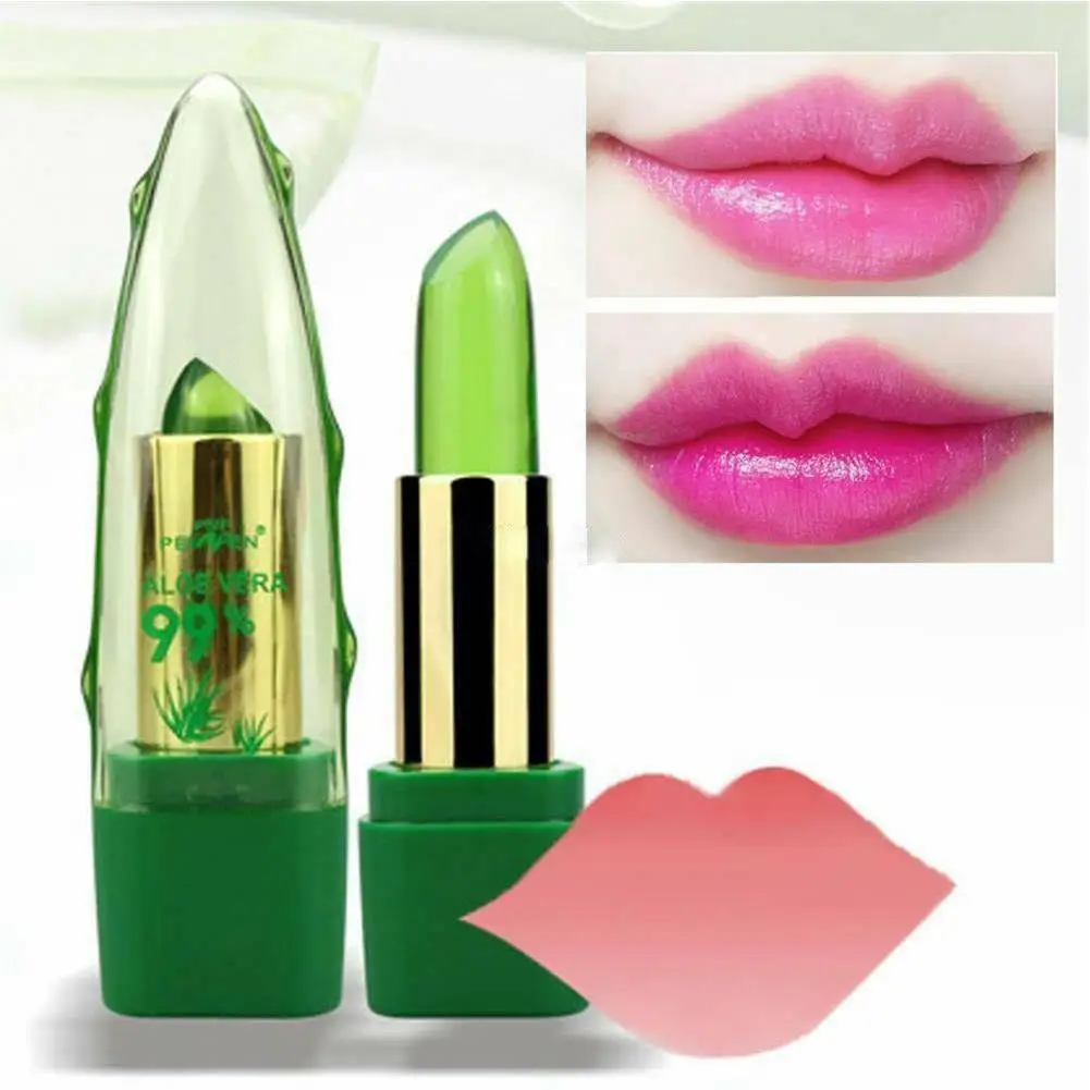 1pcs Aloe Vera Lipstick Color Changing Temperature Long Lasting Moisturizing Nourish Anti Dry Remove Dead Skin Lips Beauty Care
1pcs Aloe Vera Lipstick Color Changing Temperature Long Lasting Moisturizing Nourish Anti Dry Remove Dead Skin Lips Beauty Care