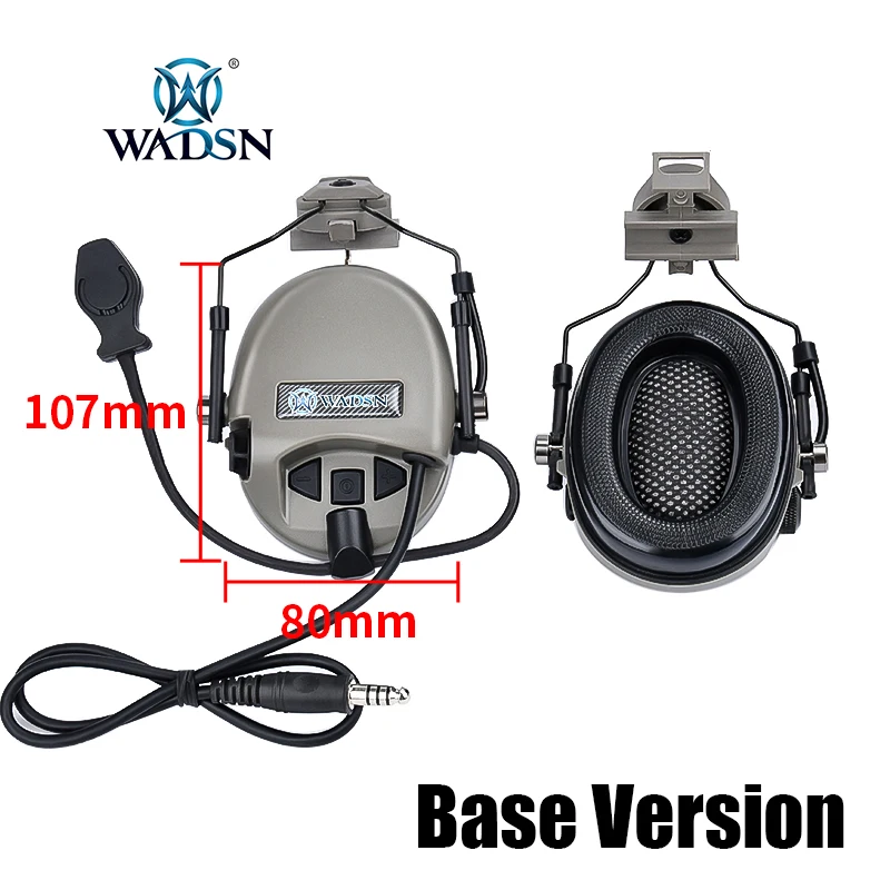 Tactical FAST Helmet Earphone Sordin Headset Shooting Noise Reduction Amplify The Sound Around You Airsoft Hunting Headphone
Tactical FAST Helmet Earphone Sordin Headset Shooting Noise Reduction Amplify The Sound Around You Airsoft Hunting Headphone