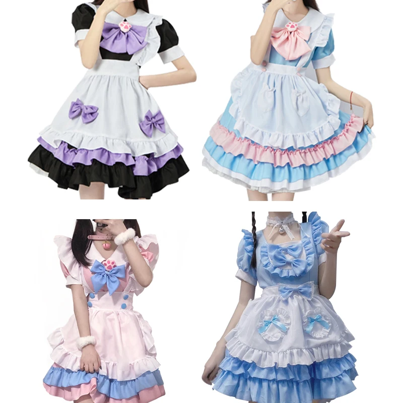 4 Styles Anime Maid Cosplay Costume Maid Theme Restaurant Cafe Cosplay Dress Collar Bell White Socks
4 Styles Anime Maid Cosplay Costume Maid Theme Restaurant Cafe Cosplay Dress Collar Bell White Socks