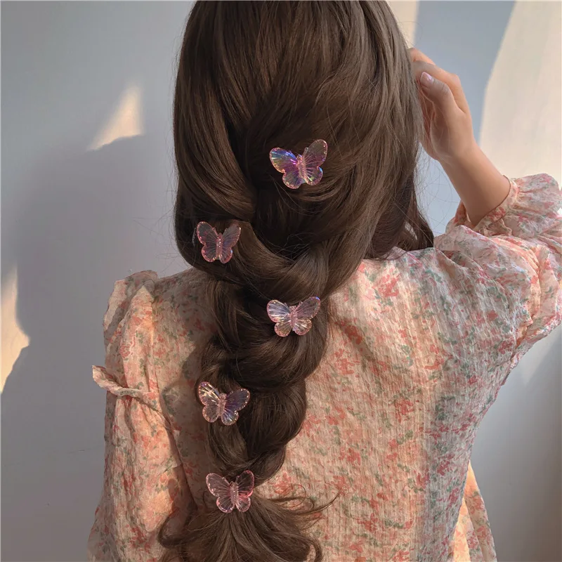 5pcs Girls Transparent Butterfly Pink Hairpin Children Fashion Heart-Shape Hair Clips Women Barrettes Headband Hair Accessories
5pcs Girls Transparent Butterfly Pink Hairpin Children Fashion Heart-Shape Hair Clips Women Barrettes Headband Hair Accessories