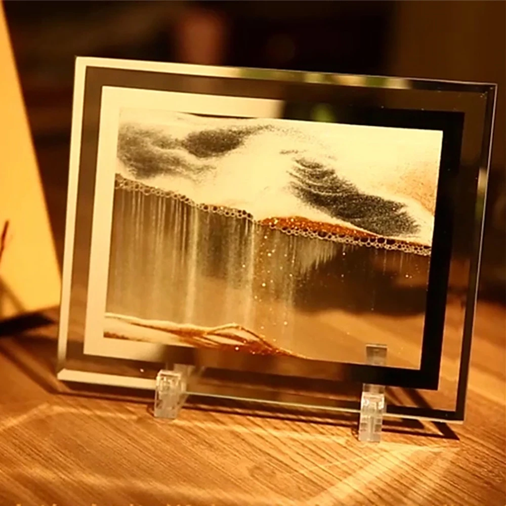 3D Quicksand Painting Hourglass Decoration Mirror Glass Material Birthday Gift Creative Glass Crafts Decorate The Room
3D Quicksand Painting Hourglass Decoration Mirror Glass Material Birthday Gift Creative Glass Crafts Decorate The Room