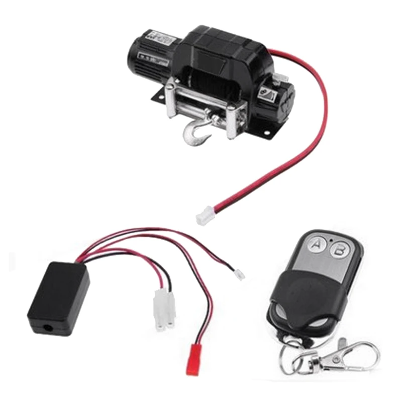 Metal Automatic Winch Wireless Remote Controller System For 1:10 RC Crawler Car Axial SCX10 90046 Trax TRX-4 Redcat
Metal Automatic Winch Wireless Remote Controller System For 1:10 RC Crawler Car Axial SCX10 90046 Trax TRX-4 Redcat