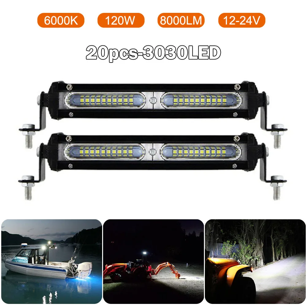 Off-Road LED Light Bar Single Row 60W 12-24V 7-inch Driving LED Work Light 6000K White Fog Lamp for ATV SUV Tractor Ship Truck
Off-Road LED Light Bar Single Row 60W 12-24V 7-inch Driving LED Work Light 6000K White Fog Lamp for ATV SUV Tractor Ship Truck