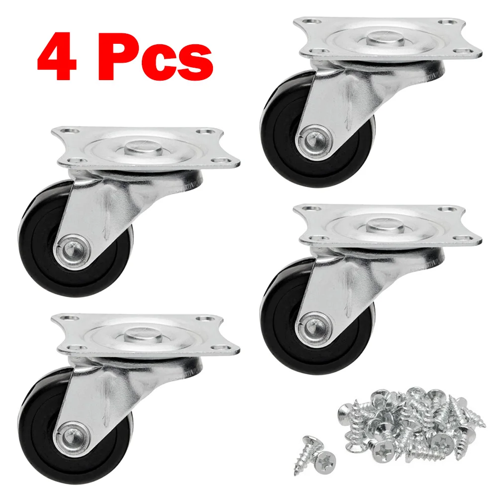 4pcs Furniture Casters Wheels Rubber Swivel Caster Silent Roller Wheels For Trolley Baby Bed Wheels Household Accessory
4pcs Furniture Casters Wheels Rubber Swivel Caster Silent Roller Wheels For Trolley Baby Bed Wheels Household Accessory