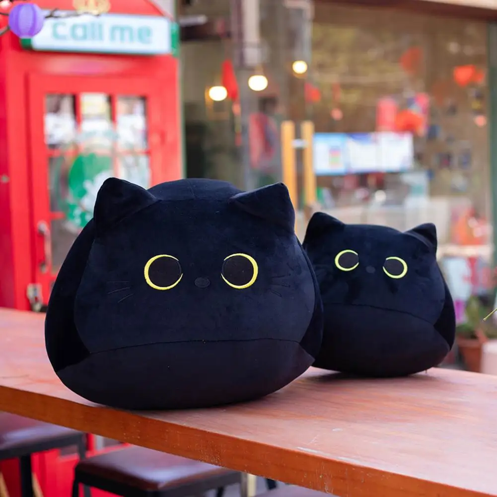 Black Cat Stuffed Doll Ultra Soft Companionship Elastic Lovely Cute Black Cat Pillow Cushion for Birthday Gift
Black Cat Stuffed Doll Ultra Soft Companionship Elastic Lovely Cute Black Cat Pillow Cushion for Birthday Gift