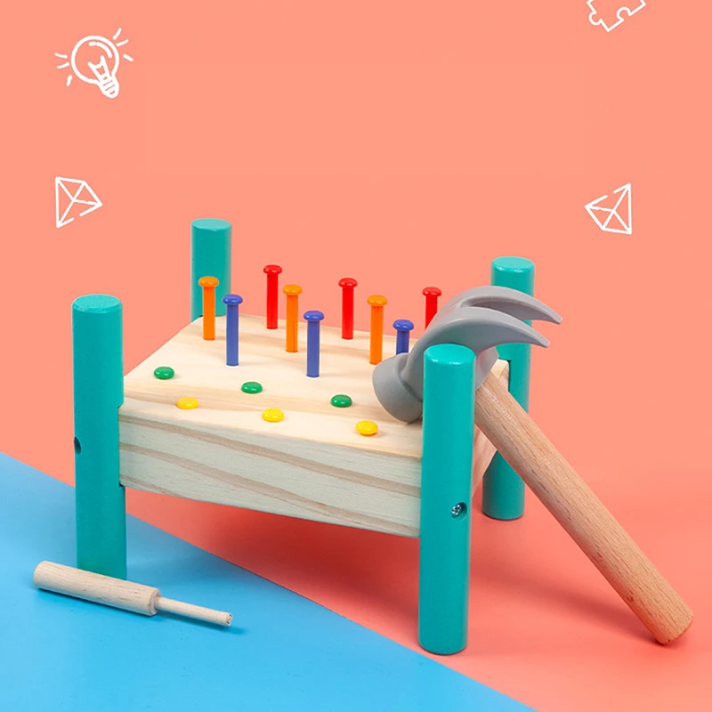 Children's Toy Building Blocks Multi Color Wooden Percussion Nail Table Children's Nail Pull Puzzle Percussion Table Toy
Children's Toy Building Blocks Multi Color Wooden Percussion Nail Table Children's Nail Pull Puzzle Percussion Table Toy