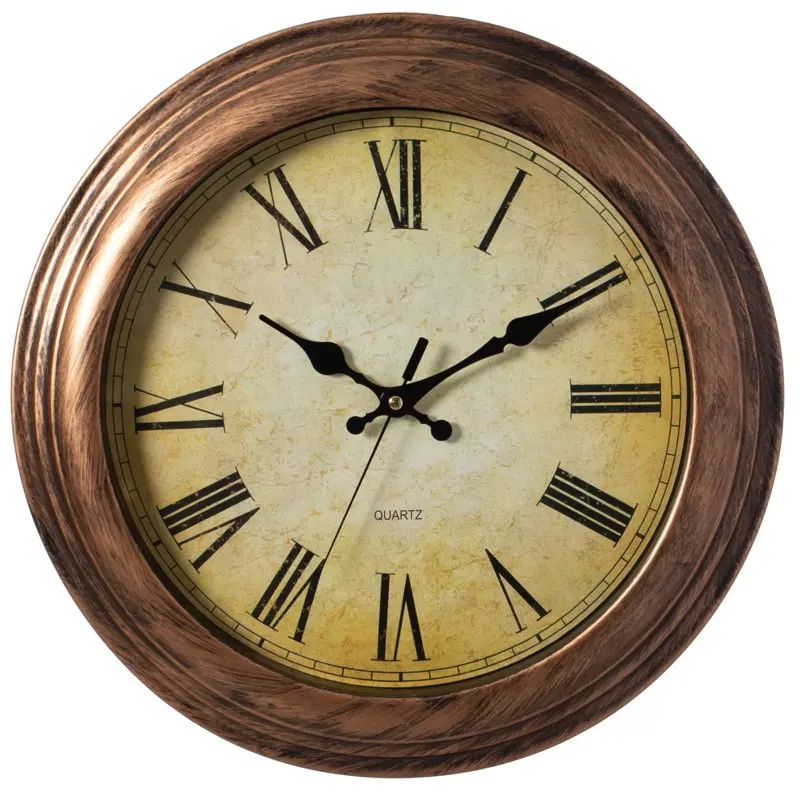 Retro Decor Bronze Rustic Wall Clock For Living Room, Kitchen, Dining Room, Plastic
Retro Decor Bronze Rustic Wall Clock For Living Room, Kitchen, Dining Room, Plastic